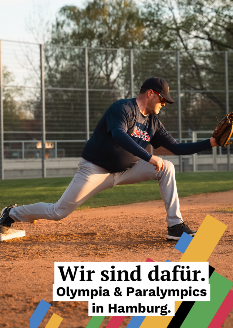 Frank, Hamburg Marines, Baseball: „Ich bin für Olympische und Paralympische Spiele in Hamburg, weil es den Breitensport voran bringt.“